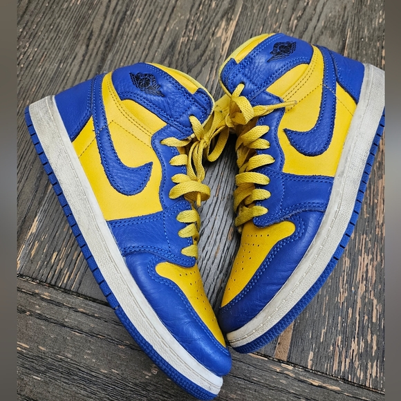 Nike Air Jordan 1 Retro High OG PS Reverse Laney Kids Unisex Size 3Y FD2597-700 - Picture 5 of 15